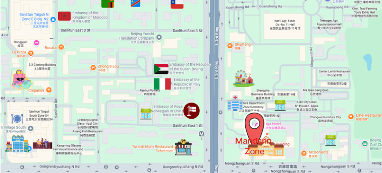 Mandarin Zone School building in Sanlitun embassy district Beijing